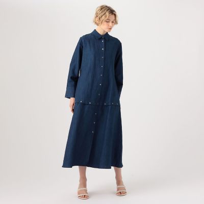Ｅｖｉ　Ｇｒｉｎｔｅｌａ　Ｋｅｉｋｏ　デニムシャツワンピース