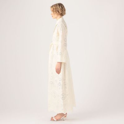 Ｅｖｉ　ＧｒｉｎｔｅｌａＶａｌｅｒｉｅ　Ｍｉｄｉ　Ｌａｃｅ　ＭＳ　カットワークシャツワンピース