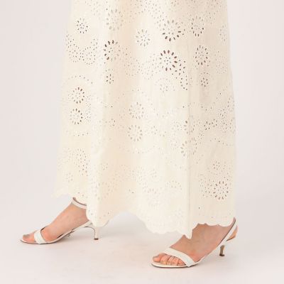 Ｅｖｉ　ＧｒｉｎｔｅｌａＶａｌｅｒｉｅ　Ｍｉｄｉ　Ｌａｃｅ　ＭＳ　カットワークシャツワンピース