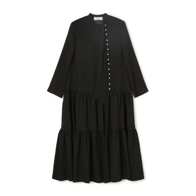 ＜maison TOMORROWLAND＞【別注】ＦＬＩＣＫＡ　ｆｏｒ　ＴＯＭＯＲＲＯＷＬＡＮＤ　ボウタイパールドレス