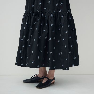 ぽん　新品未使用！トゥモローランド別注ne Quittez pas ワンピ 別注】ne Quittez pas BLACK ロングワンピース