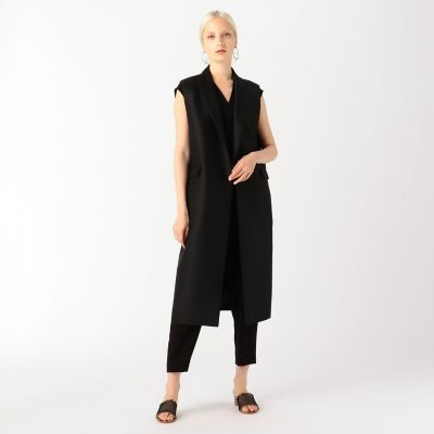 ＜maison TOMORROWLAND＞ｒｏｂｅｌｉｔｅ＆ＣＯ．　ウールシルク　テーラードロングベスト