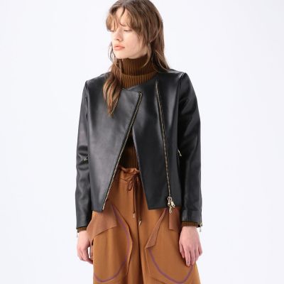 別注 ｃｉｎｑｕａｎｔａ ｔｏｍｏｒｒｏｗｌａｎｄ ノーカラーダブルライダースレザージャケット 三越伊勢丹オンラインストア 公式