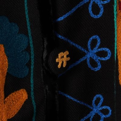 ｆｏｒｔｅ＿ｆｏｒｔｅ　コットンウール　刺繍ジャケット