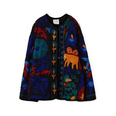 ｆｏｒｔｅ＿ｆｏｒｔｅ　コットンウール　刺繍ジャケット