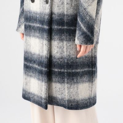 ＭＡＲＴＩＮ　ＧＲＡＮＴ　チェックロングＰコート