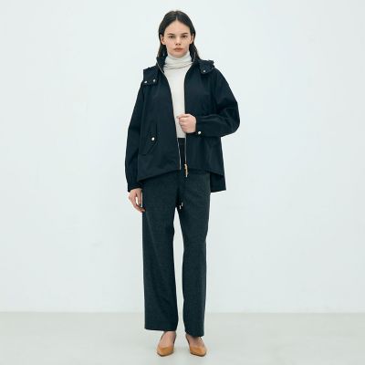 トゥモローランド別注 TATRAS NARA フードブルゾン　ブラック 別注】TATRAS NARA フードブルゾン（TOMORROWLAND BUYING WEAR