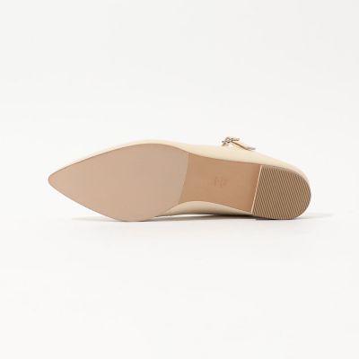 【未使用】TOMORROWLAND フラットミュールシューズ TOMORROWLAND ポインテッドフラットミュール