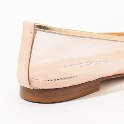 NEBULONIE E. MESH TULLE フラットパンプス　白　36.5 セール】 NEBULONI E. MESH TULLE フラットパンプス （パンプス