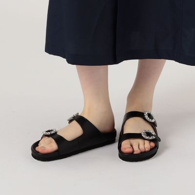 新品完売品TOMORROWLADN ビジュー フットベットサンダル37サイズ TOMORROWLADN ビジュー フットベットサンダル | maison