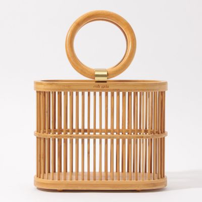 ＜maison TOMORROWLAND＞ＣＵＬＴ　ＧＡＩＡ　ＭＩＮＩ　ＣＯＣＯ　ウッドバッグ