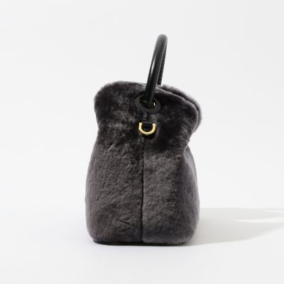 【別注】Ｅｌｌｅｍｅ×ＴＯＭＯＲＲＯＷＬＡＮＤ　ＳＨＥＡＲＩＮＧ　ＳＭＡＬＬ　ＲＡＩＳＩＮ　ハンドバッグ
