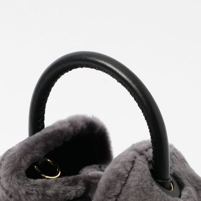 【別注】Ｅｌｌｅｍｅ×ＴＯＭＯＲＲＯＷＬＡＮＤ　ＳＨＥＡＲＩＮＧ　ＳＭＡＬＬ　ＲＡＩＳＩＮ　ハンドバッグ
