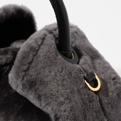 【別注】Ｅｌｌｅｍｅ×ＴＯＭＯＲＲＯＷＬＡＮＤ　ＳＨＥＡＲＩＮＧ　ＳＭＡＬＬ　ＲＡＩＳＩＮ　ハンドバッグ