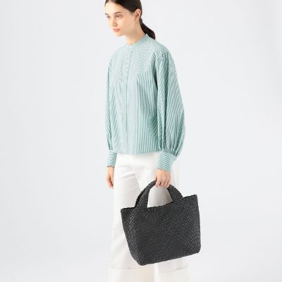 FALORNI レザーメッシュトートバッグ | maison