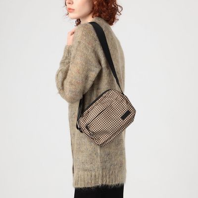 GANNI Recycled Tech チェック ショルダー