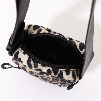 GANNI Recycled Tech レオパード ショルダーバッグ