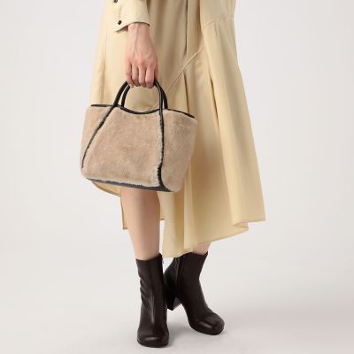 TOMORROWLAND フェイクファーハンドバッグ | maison