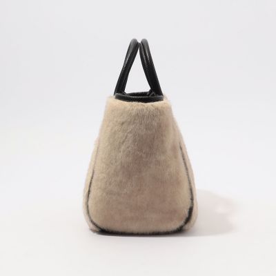 ■専用■美品 トゥモローランド 3万円 フォックスファーのハンドバッグ TOMORROWLAND フェイクファーハンドバッグ | maison