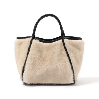 ＜maison TOMORROWLAND＞ＴＯＭＯＲＲＯＷＬＡＮＤ　フェイクファー　トートバッグ