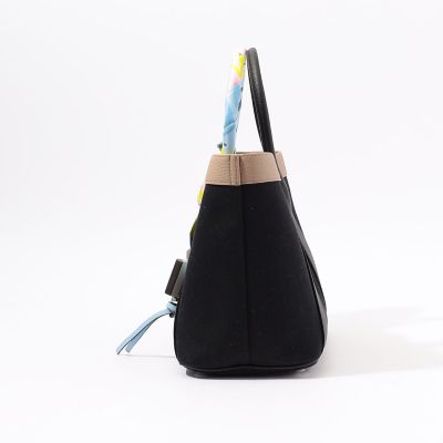 極美品 michino PARIS 2way ハンドバッグ ブラック パイソン 先行販売・別注】MICHINO PARIS SEINE 30