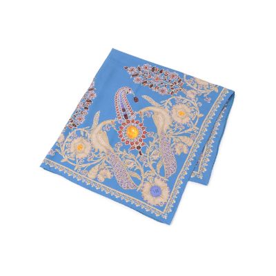＜maison TOMORROWLAND＞ＭＡＮＴＥＲＯ　マハラジャモチーフ　シルクスカーフ