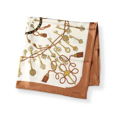 ＜maison TOMORROWLAND＞ＴＯＭＯＲＲＯＷＬＡＮＤ　キーチャームプリント　シルクスカーフ