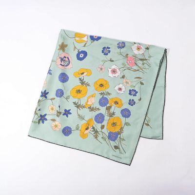 TOMORROWLAND STOLE E FLOWER シルクスカーフ
