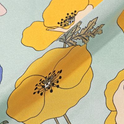 TOMORROWLAND STOLE E FLOWER シルクスカーフ