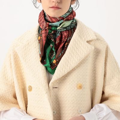別注】MANIPURI GARDEN シルクスカーフ | maison