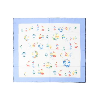 ＜maison TOMORROWLAND＞ＴＯＭＯＲＲＯＷＬＡＮＤ　ヨットモチーフシルクスカーフ