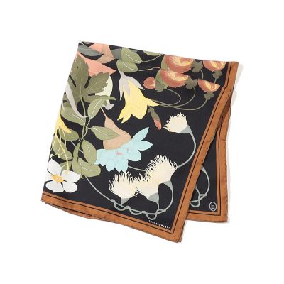 maison TOMORROWLAND/メゾン トゥモローランド Atelier TOMORROWLAND FLOWER シルクスカーフ 18ブラックケイ スカーフ・ショール【三越伊勢丹/公式】