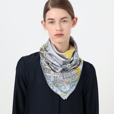 別注】manipuri CITY シルクスカーフ | maison