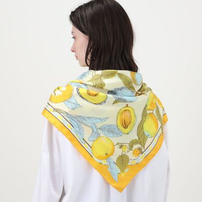 別注】manipuri FRUITS シルクスカーフ | maison