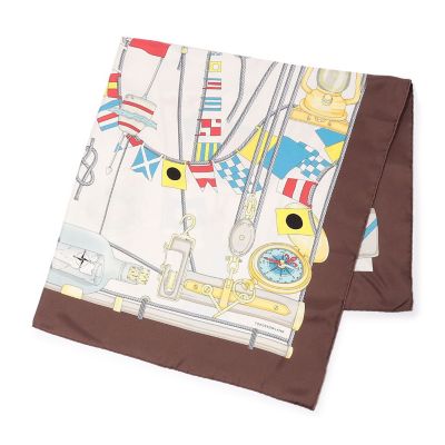 ＜maison TOMORROWLAND＞Ａｔｅｌｉｅｒ　ＴＯＭＯＲＲＯＷＬＡＮＤ　ＦＬＡＧ　シルクスカーフ