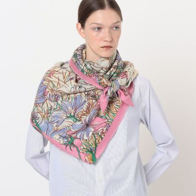 別注】manipuri BLOOM GARDEN ウールシルク