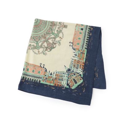 別注】manipuri TOWN ウールシルク スカーフ | maison