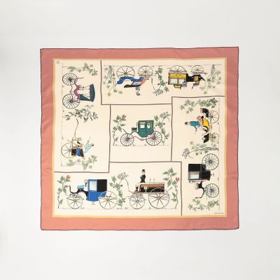 ATELIER TOMORROW CARRIAGE シルクスカーフ