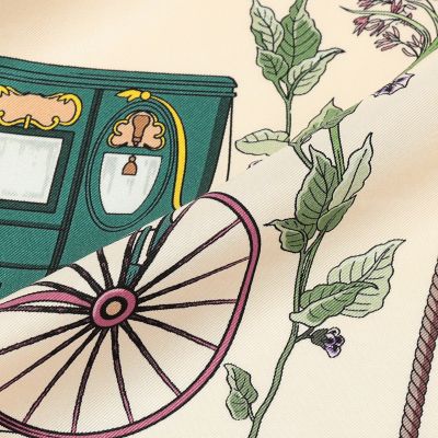 ATELIER TOMORROW CARRIAGE シルクスカーフ