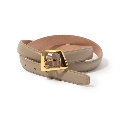 新品ATELIER AMBOISE【別注】conteゴールドバックルレザーベルト ATELIER AMBOISE ゴールド バックル レザーベルト