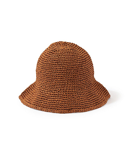 【SALE】トゥモローランド KARAKORAM ACCESSORIES ペーパーハット 47ブラウン 帽子