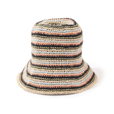 ＜maison TOMORROWLAND＞ＫＡＲＡＫＯＲＡＭ　ＡＣＣＥＳＳＯＲＩＥＳ　ストライプペーパーハット
