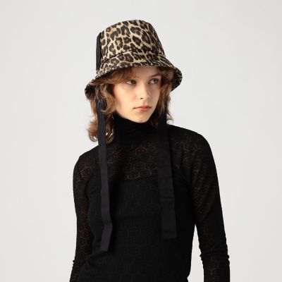 Ｌｏｌａ　Ｈａｔｓ　ＲＡＩＮ　ＣＡＴ　レオパード　バケットハット