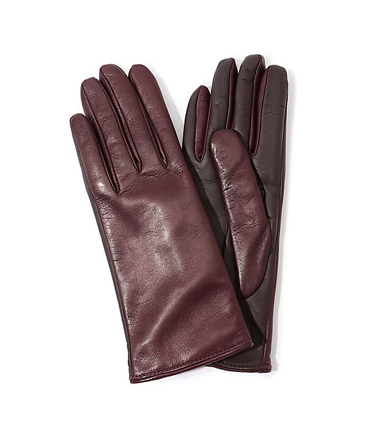 ＜三越伊勢丹/公式＞ トゥモローランド Gala Gloves タッチパネル対応 レザーグローブ 39ボルドー 手袋・グローブ