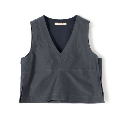 ＜maison TOMORROWLAND＞リネンキュプラ　ペプラムブラウス