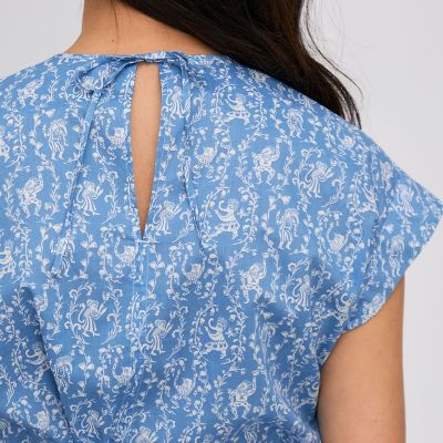 サマーリバティ コットンリボンブラウス | maison TOMORROWLAND/メゾン