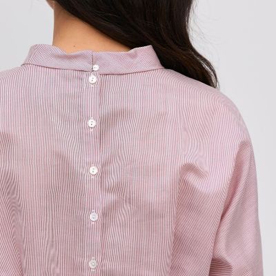ウォッシャーシルク　ショートブラウス