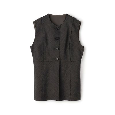 BORDERS at BALCONY ツイード ジレ TWEED GILET BD2421－3M－19 | BORDERS at