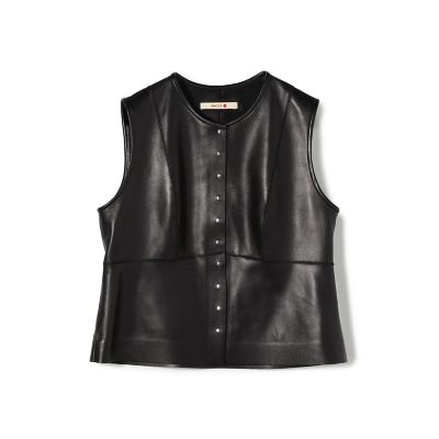 ＜maison TOMORROWLAND＞【予約商品２月上旬以降順次お届け】シープスキン　ペプラムベスト