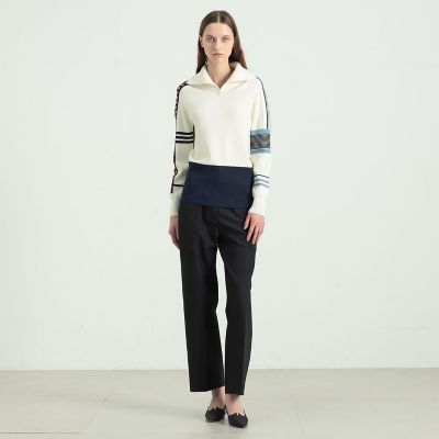 ウールポリエステル　スキーニット